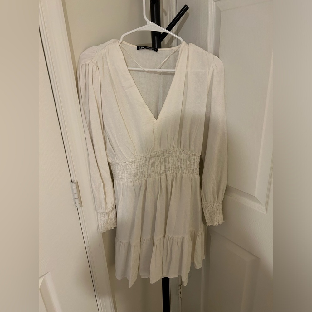 ZARA white dress